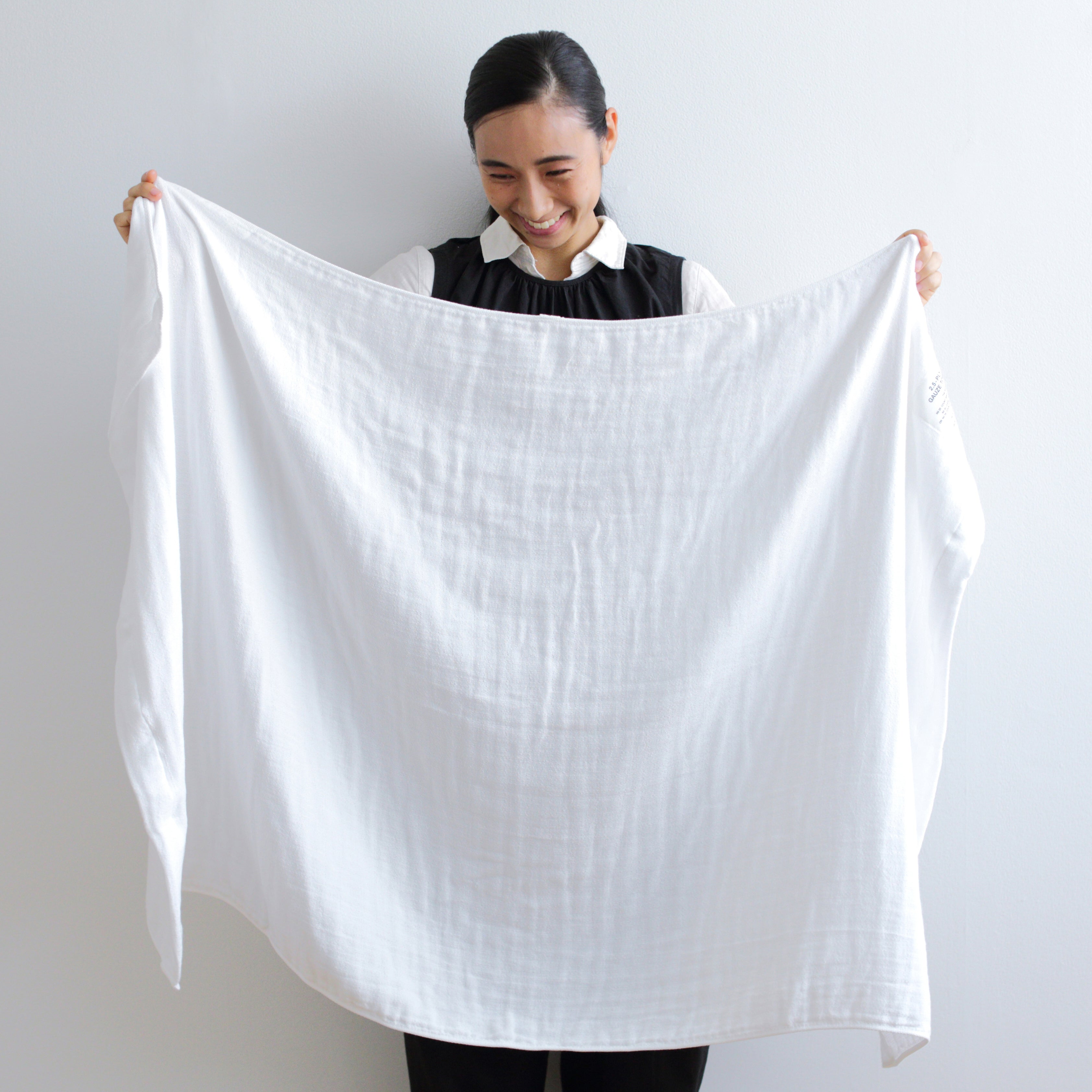 2.5-PLY GAUZE バスタオル L(ホワイト)