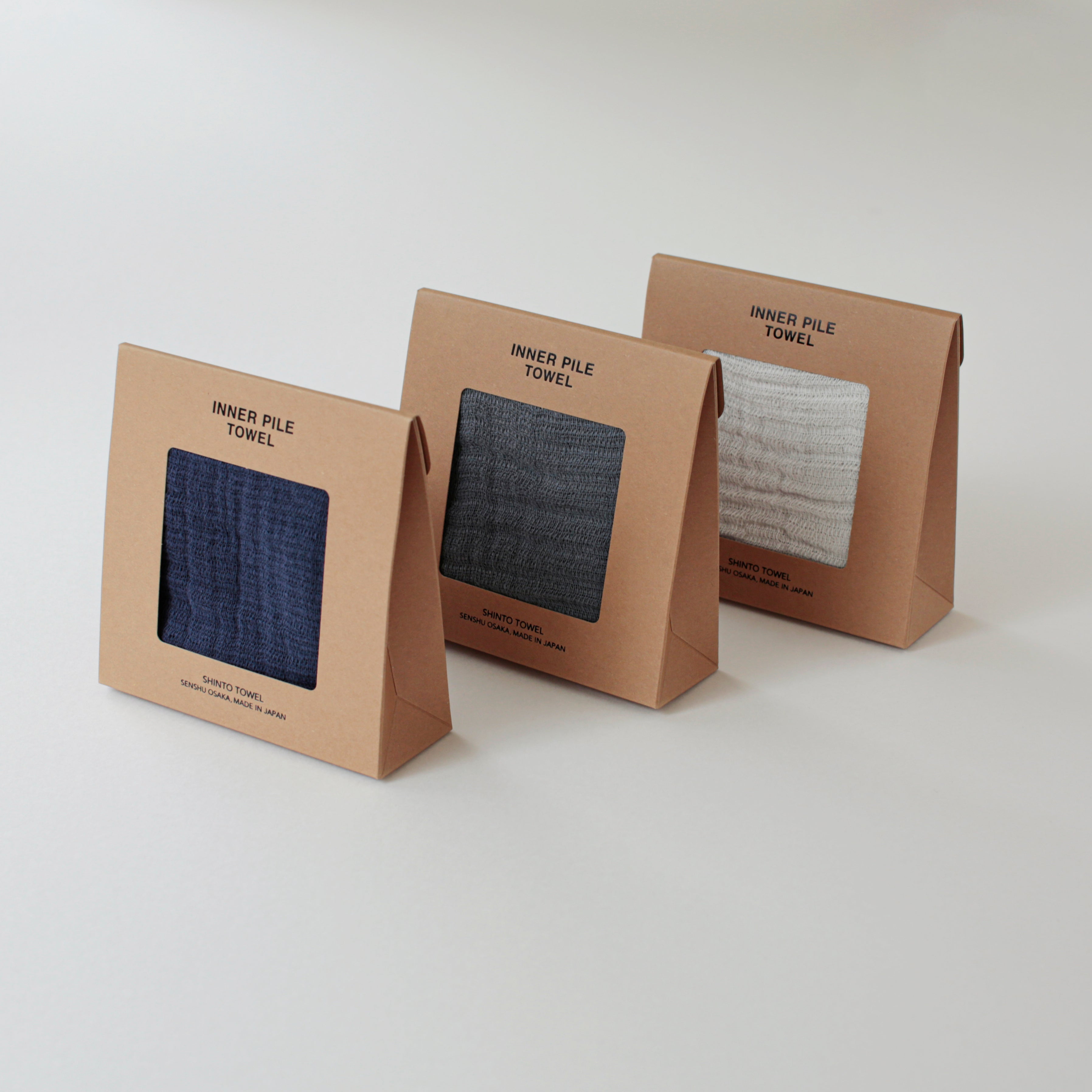 INNER PILE mini ギフト|オーガニックコットン100%|ボリュームがあるのに軽くて柔らかく、泉州タオルの伝統製法で引き出す高い吸水性を備えています|SHINTO TOWEL STORE