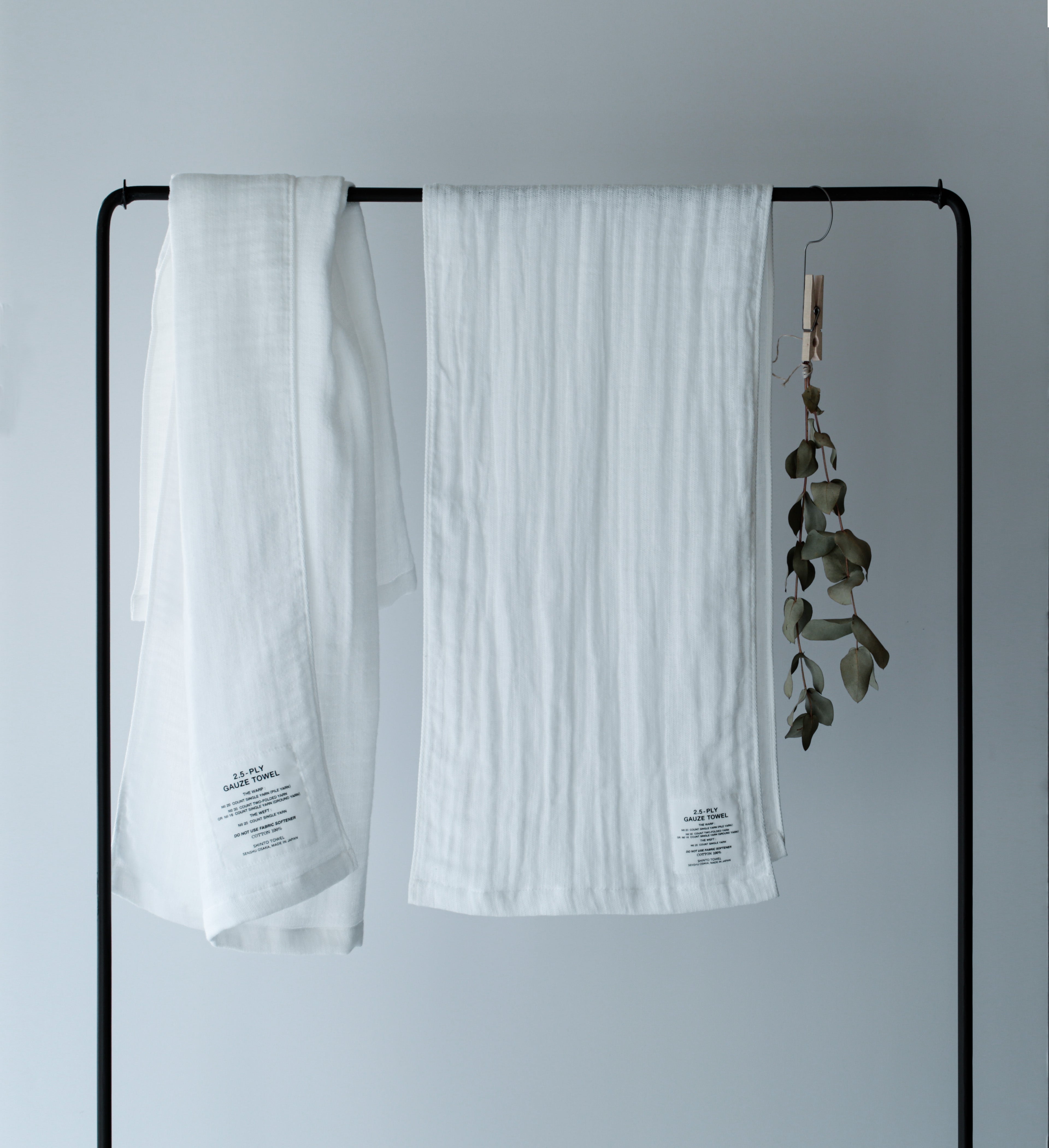 2.5-PLY GAUZE バスタオル M(ホワイト)