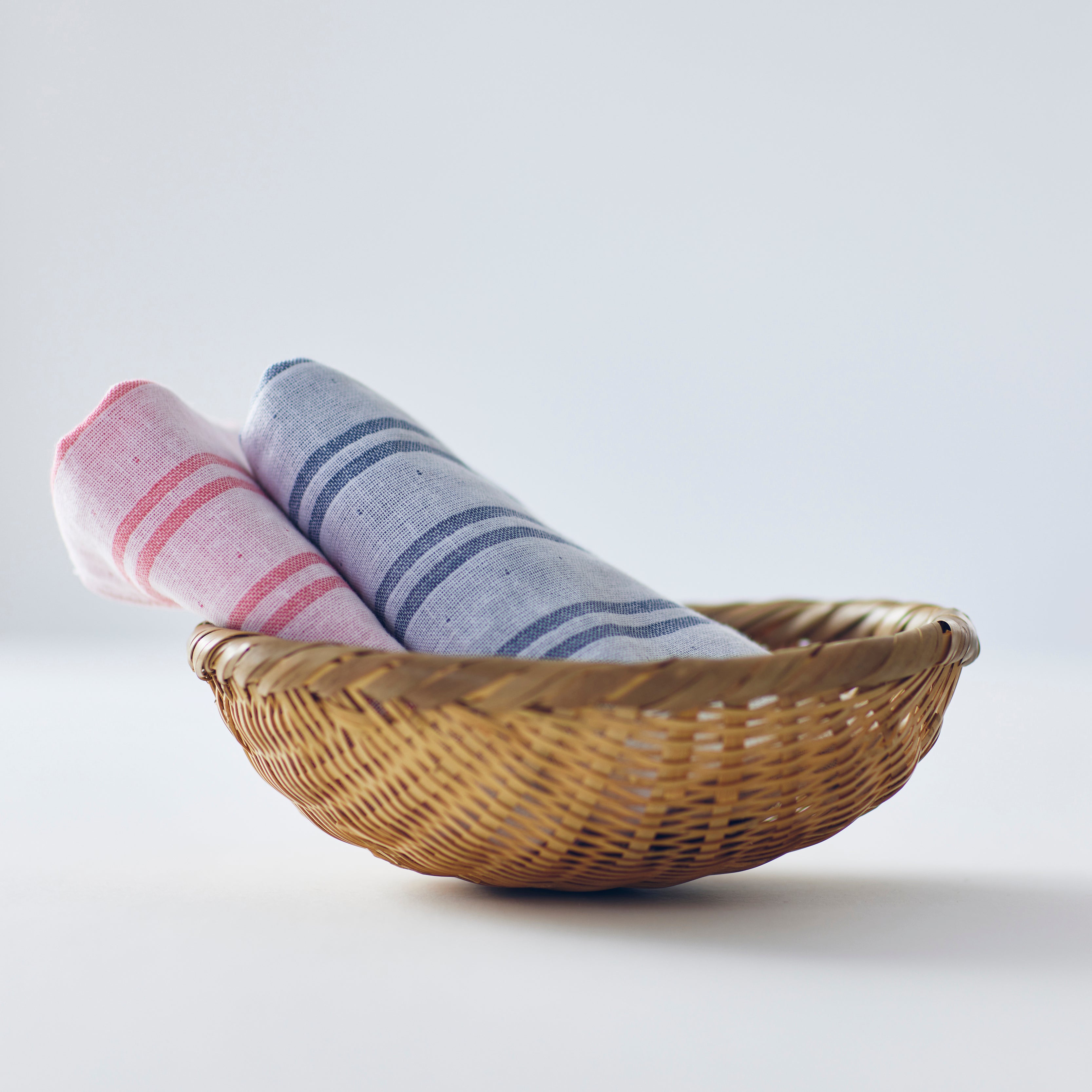 〈シマ-ダブル白地〉フェイスタオル 箱入り