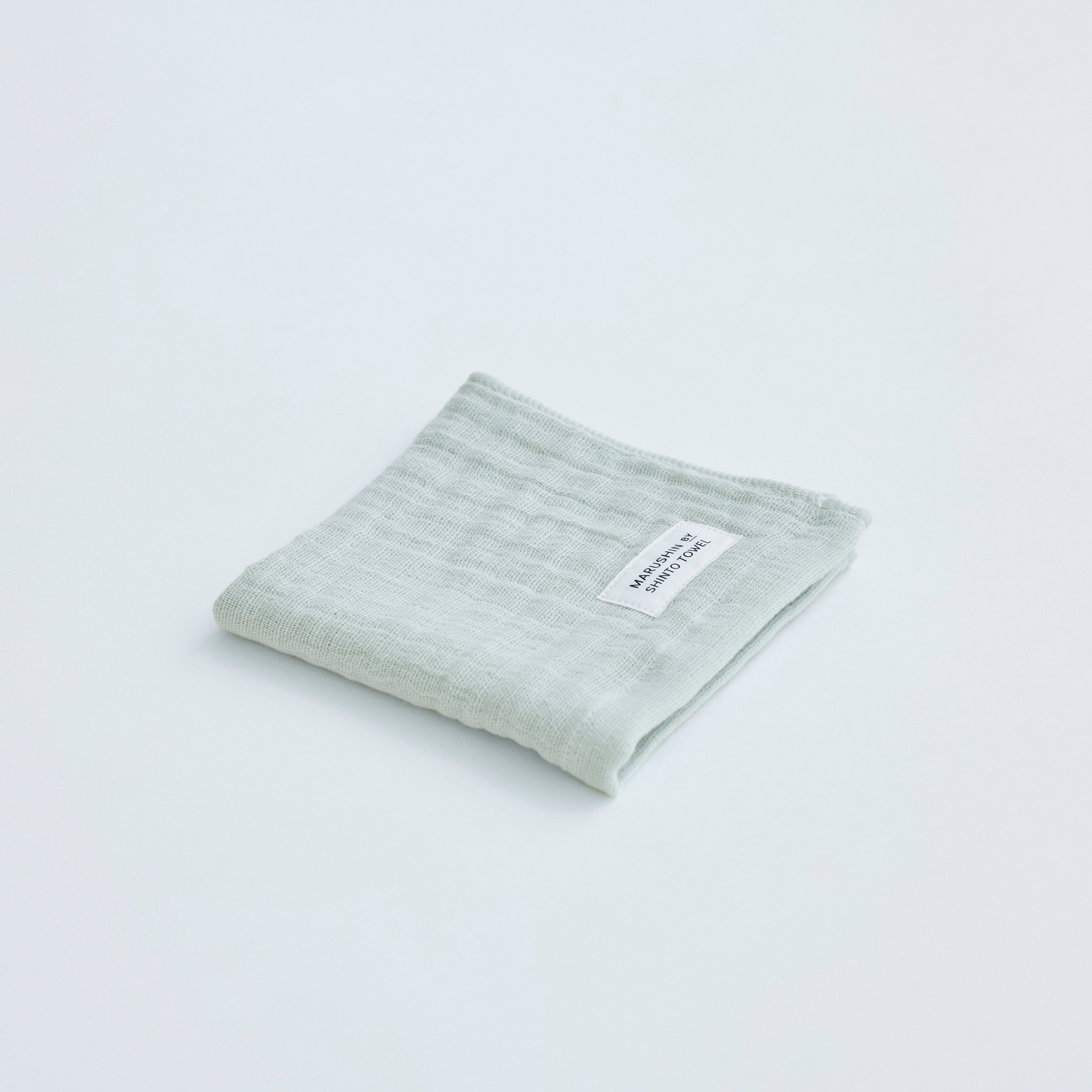 〈ランダムガーゼ〉ハンドタオル2枚(セージ ⁄ ベージュ)箱入り