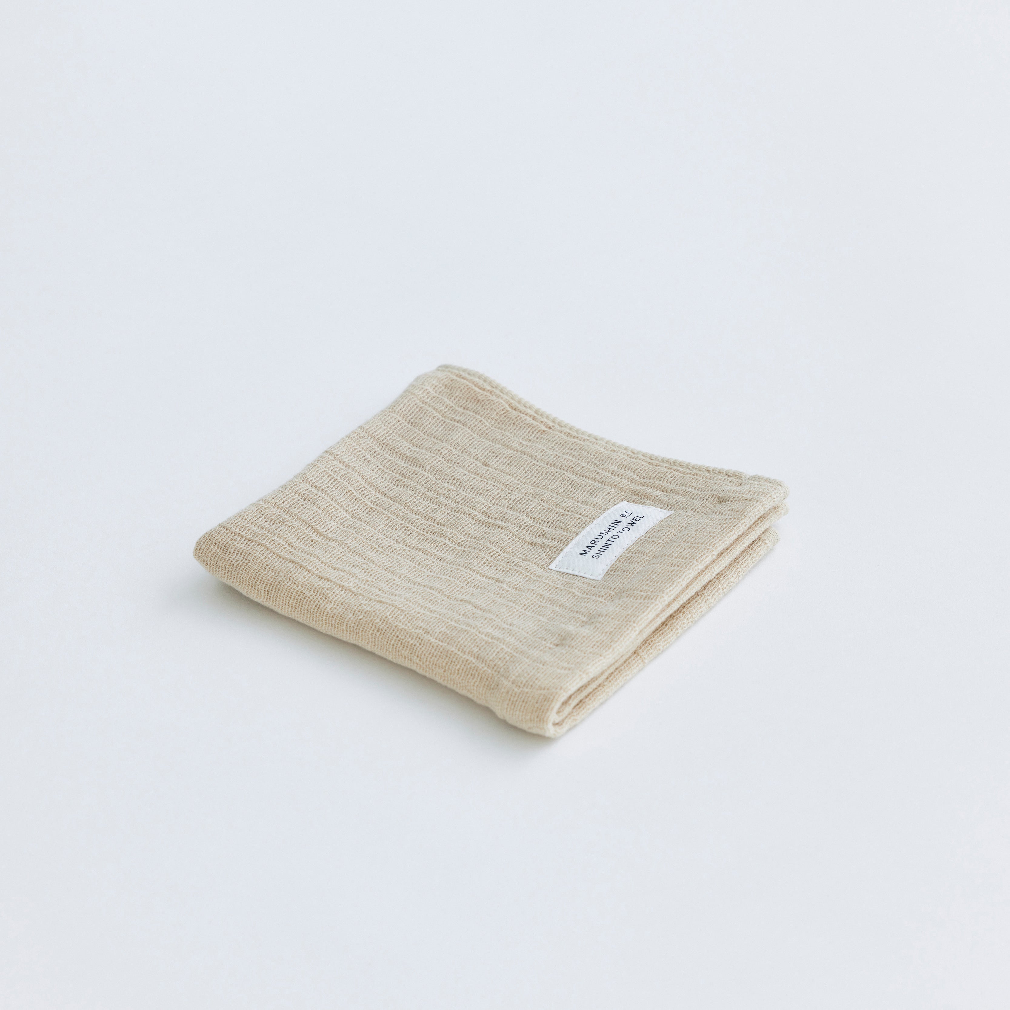 〈ランダムガーゼ〉ハンドタオル2枚(セージ ⁄ ベージュ)箱入り