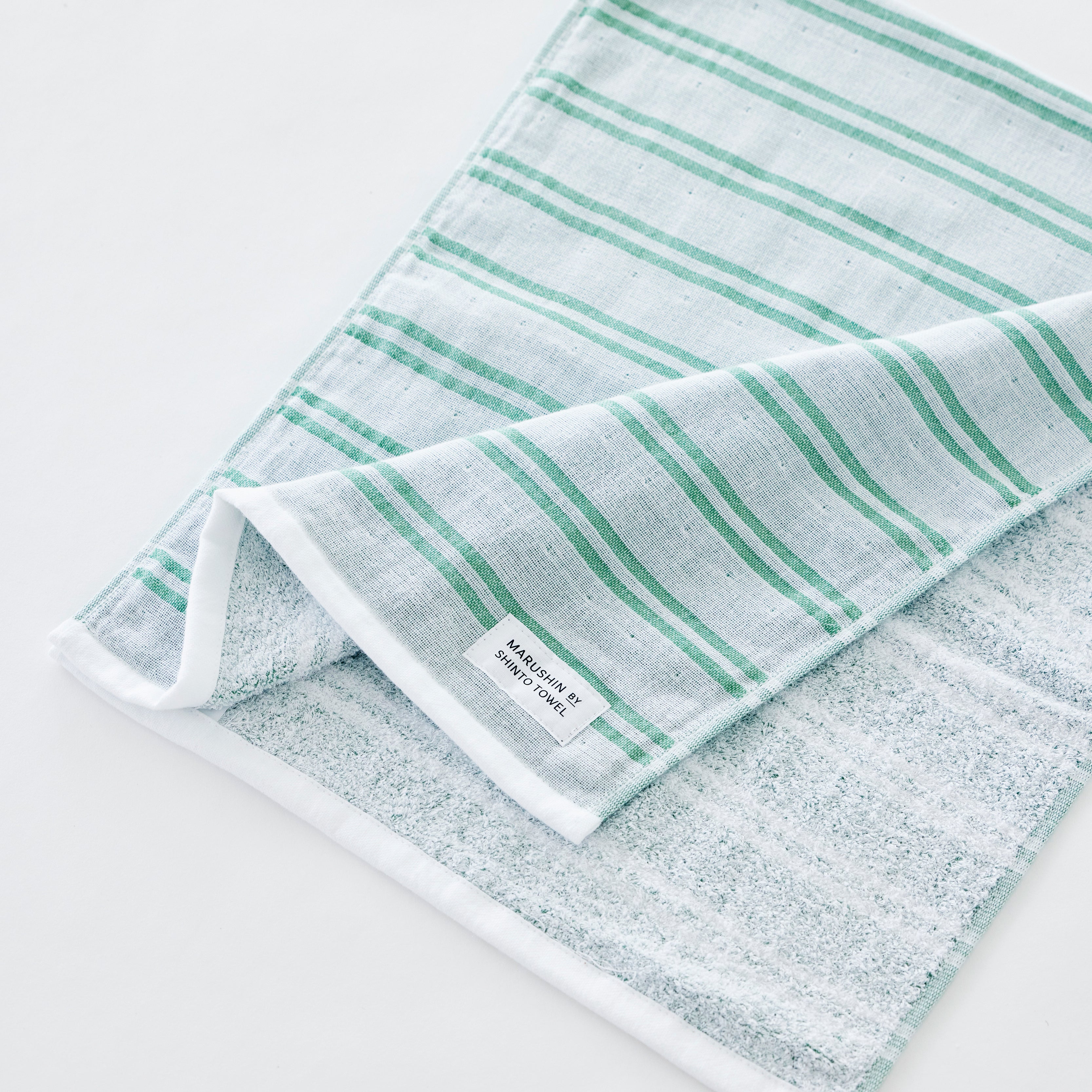 〈シマ-ダブル白地〉フェイスタオル 箱入り