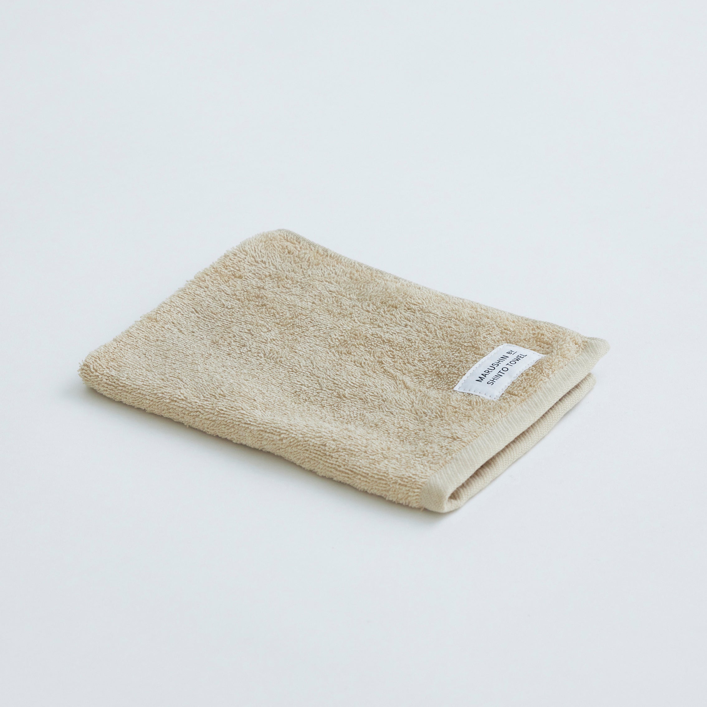 〈ユキネサラシ〉ハンドタオル2枚(セージ ⁄ ベージュ)箱入り