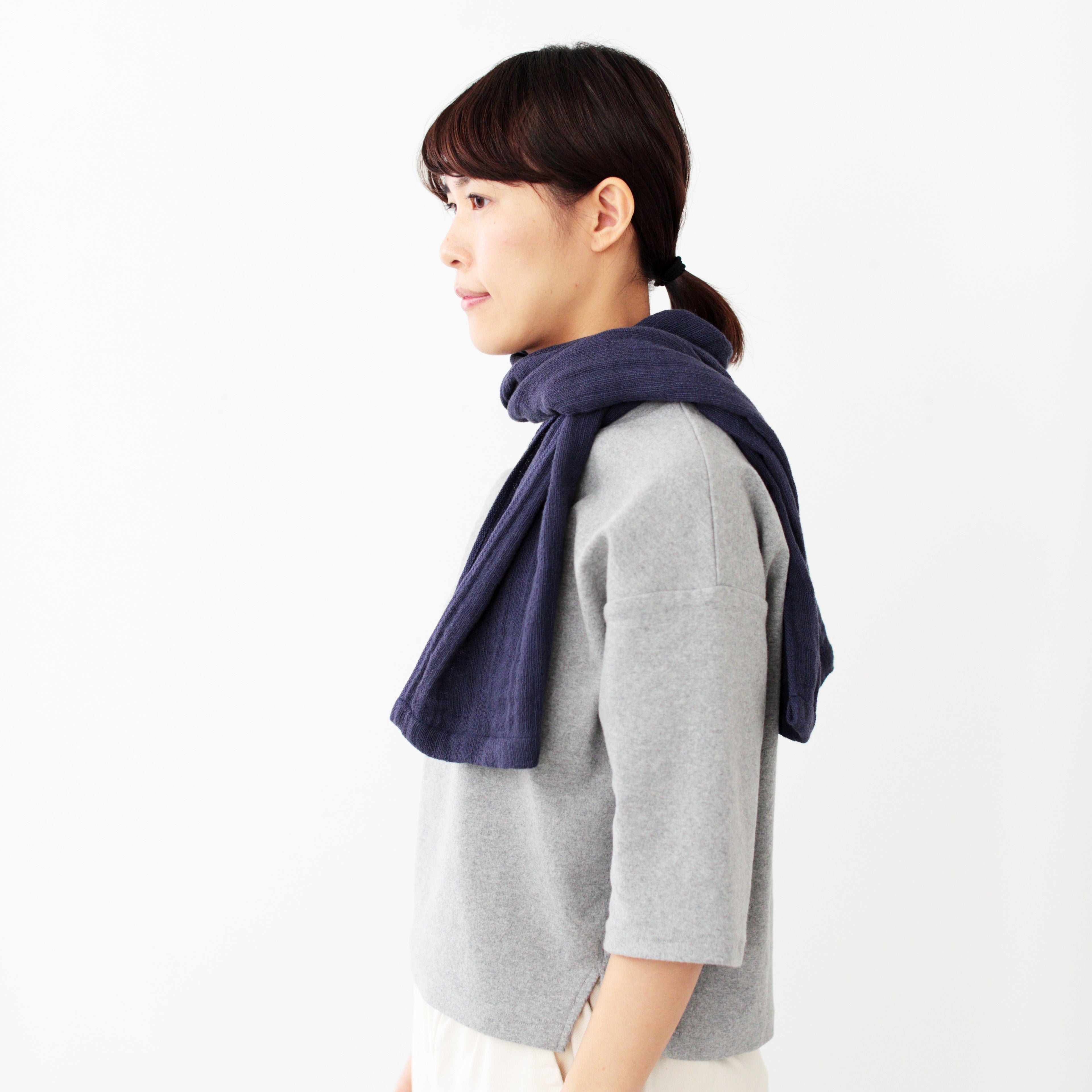 2.5-PLY GAUZE マフラー|オーガニックコットン100%|速乾性に優れ、変則的に織ることによって独特の風合いと肌触りに仕上げた、軽やかなガーゼタオル|SHINTO TOWEL STORE