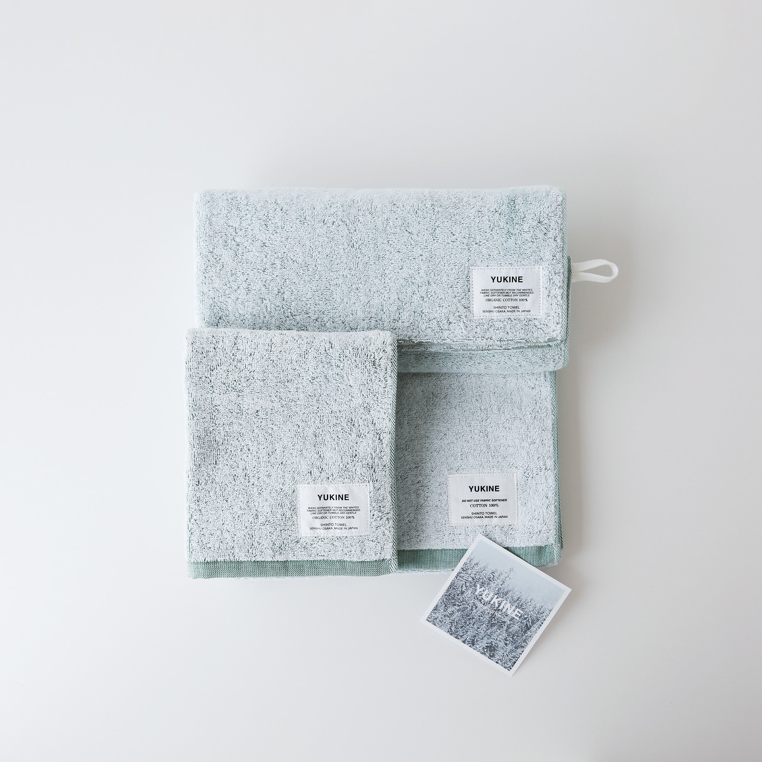 YUKINE|オーガニックコットン100%|泉州タオルの伝統製法で、綿本来の吸水性を最大限に高めました|SHINTO TOWEL STORE