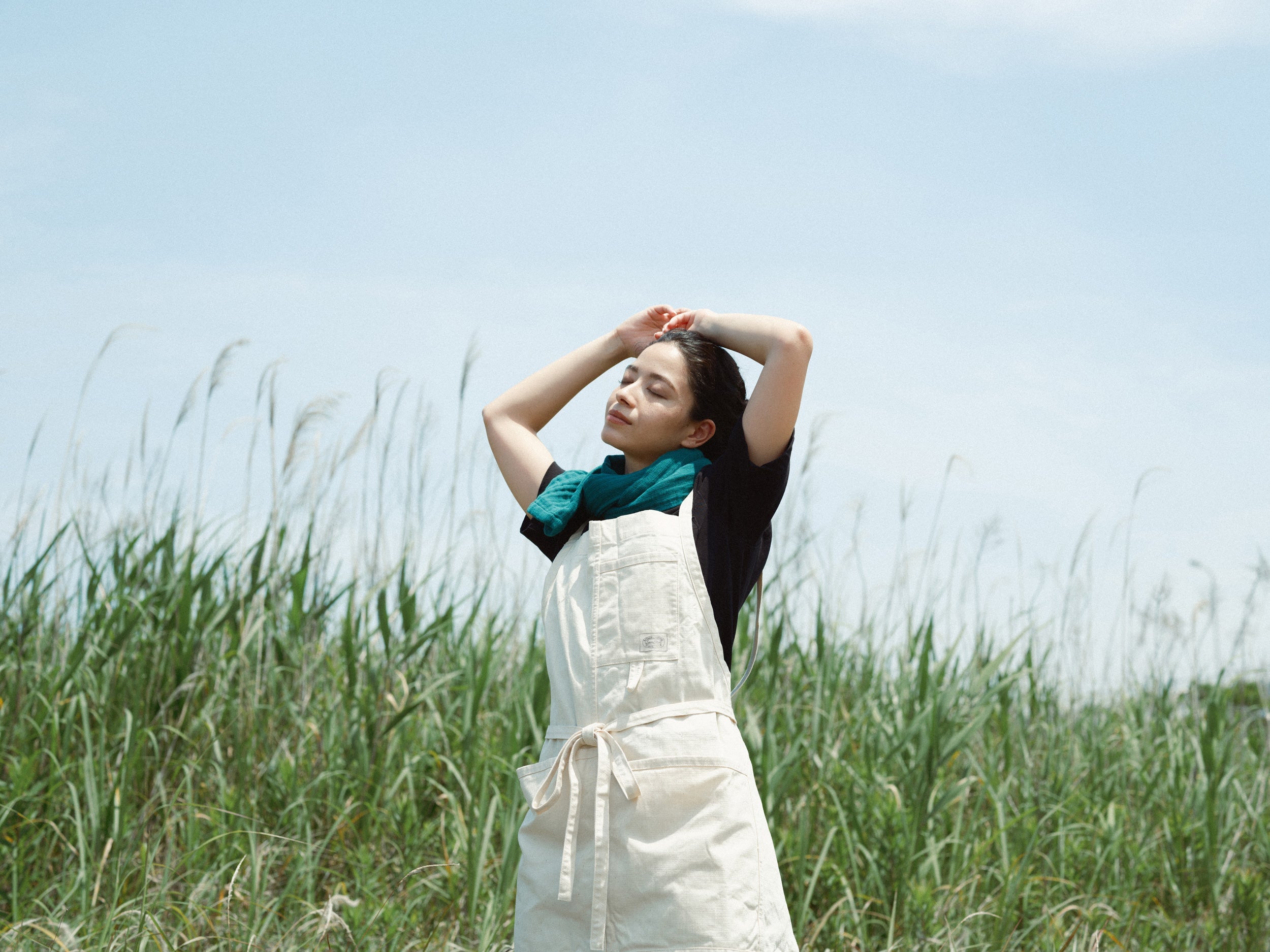 外で使うタオル