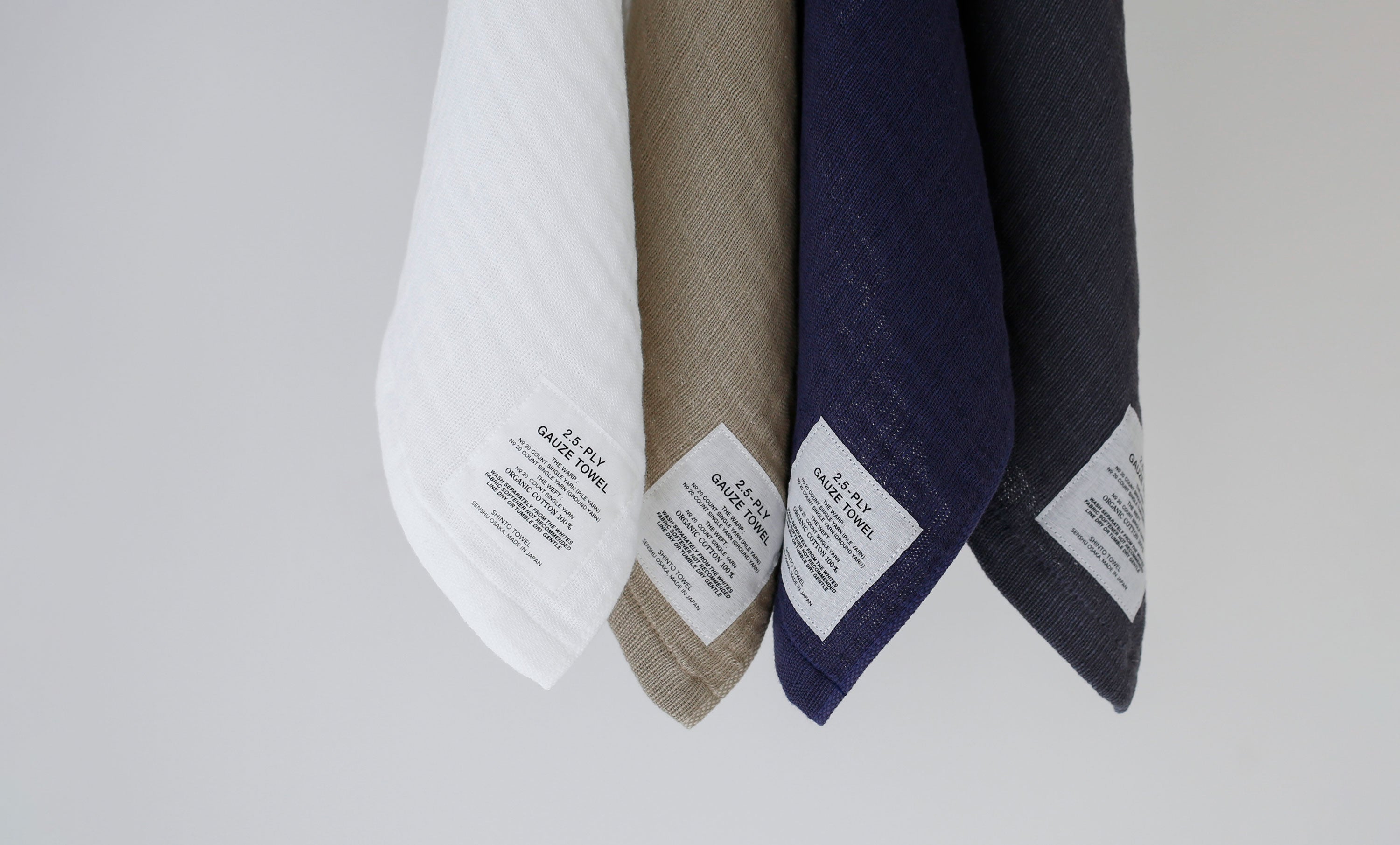 2.5-PLY GAUZE（2.5重ガーゼタオル）｜SHINTO TOWEL