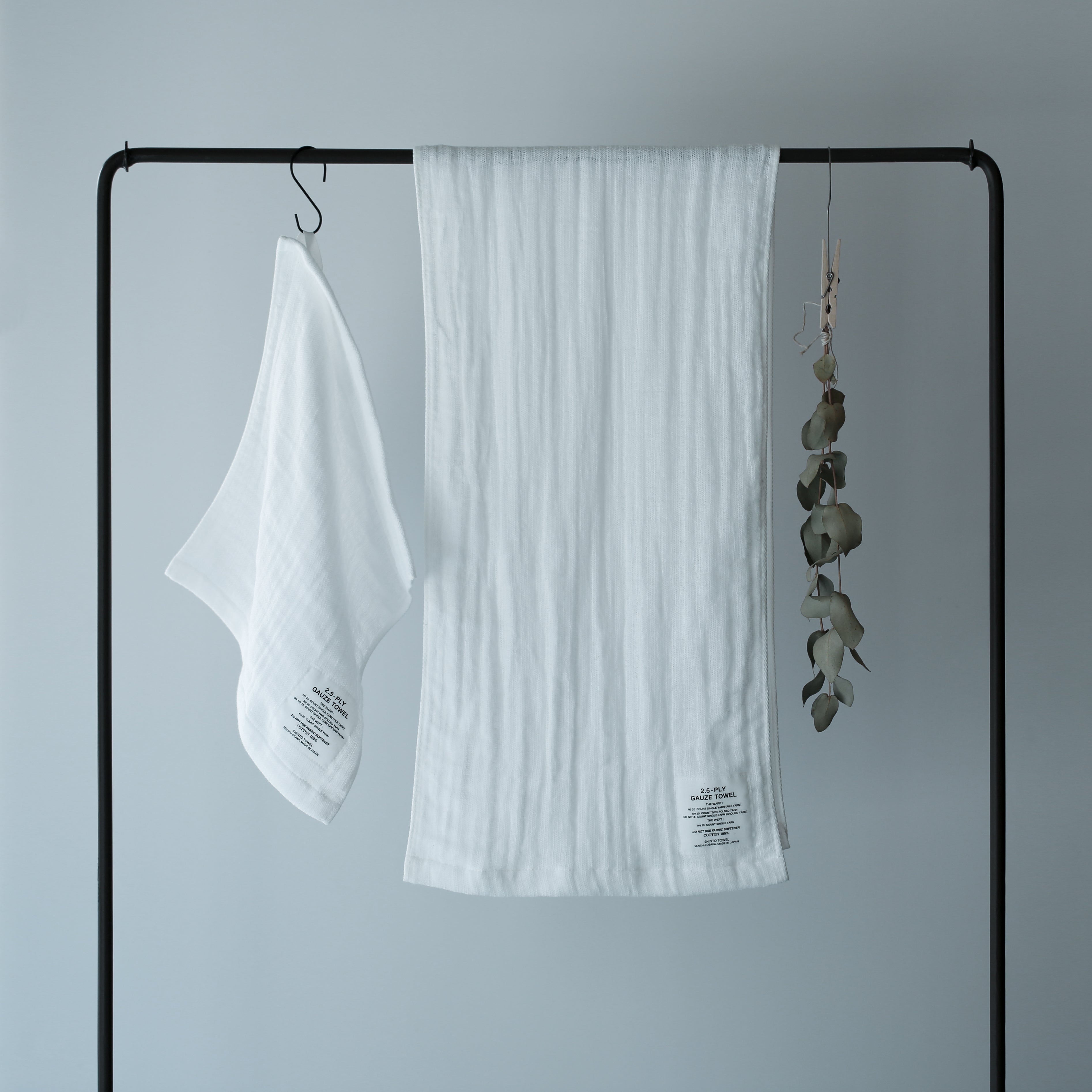 2.5-PLY GAUZE マフラー（ホワイト）