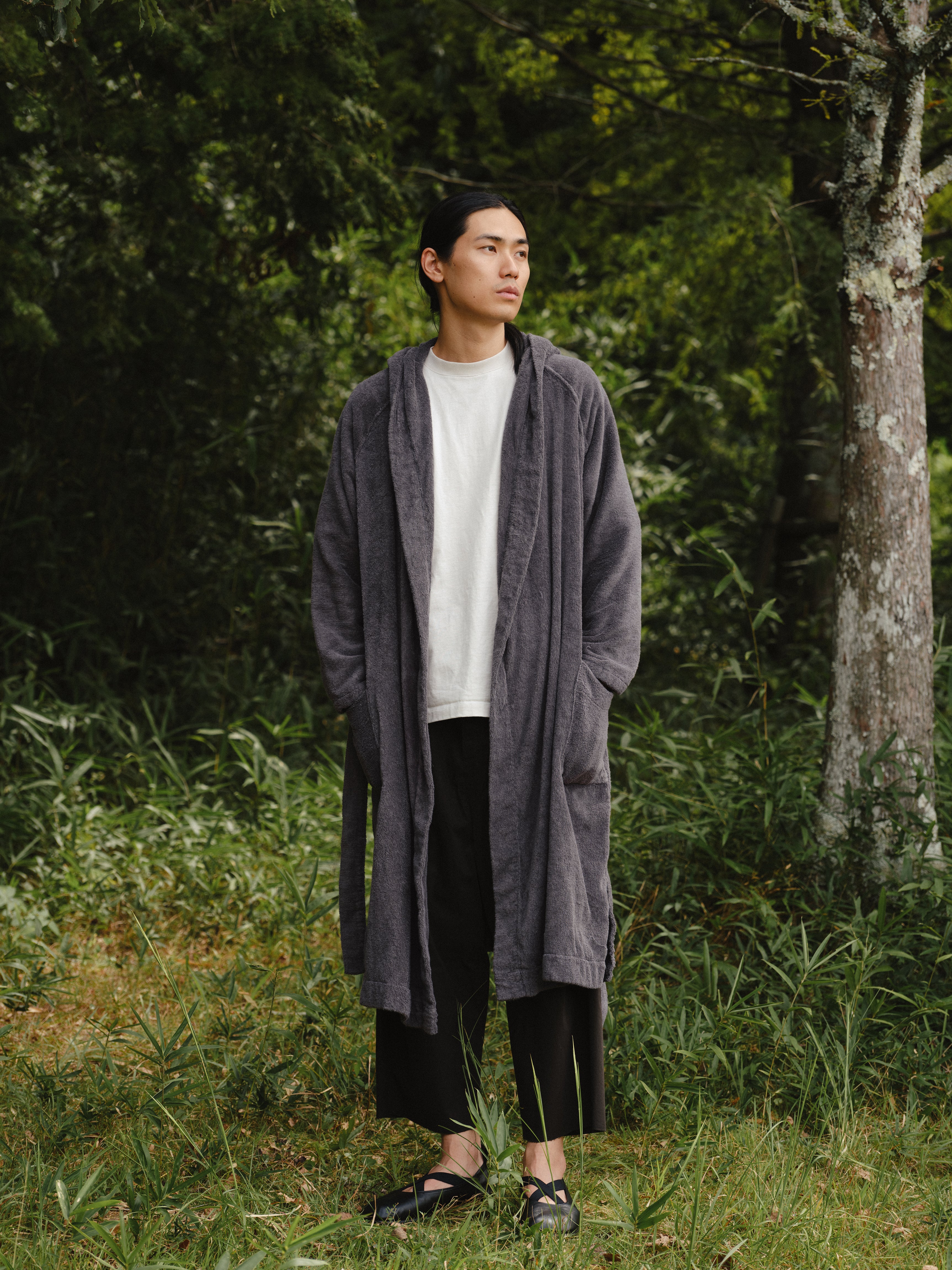 YUKINE BATHROBE チャコール