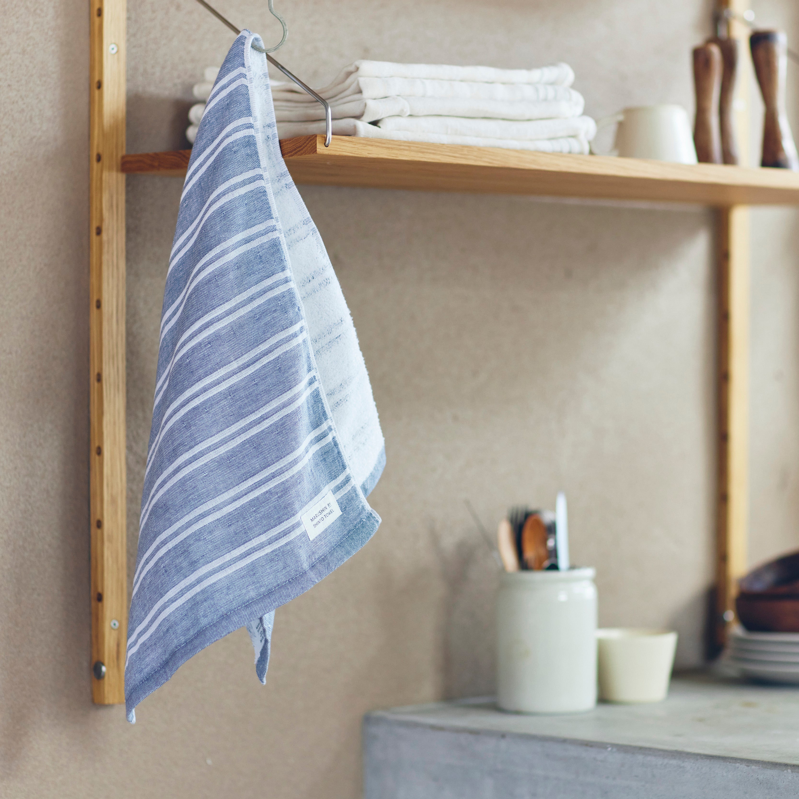 フェイスタオル〈シ マ - ダブル色地〉- 贈りものタオル｜MARUSHIN by