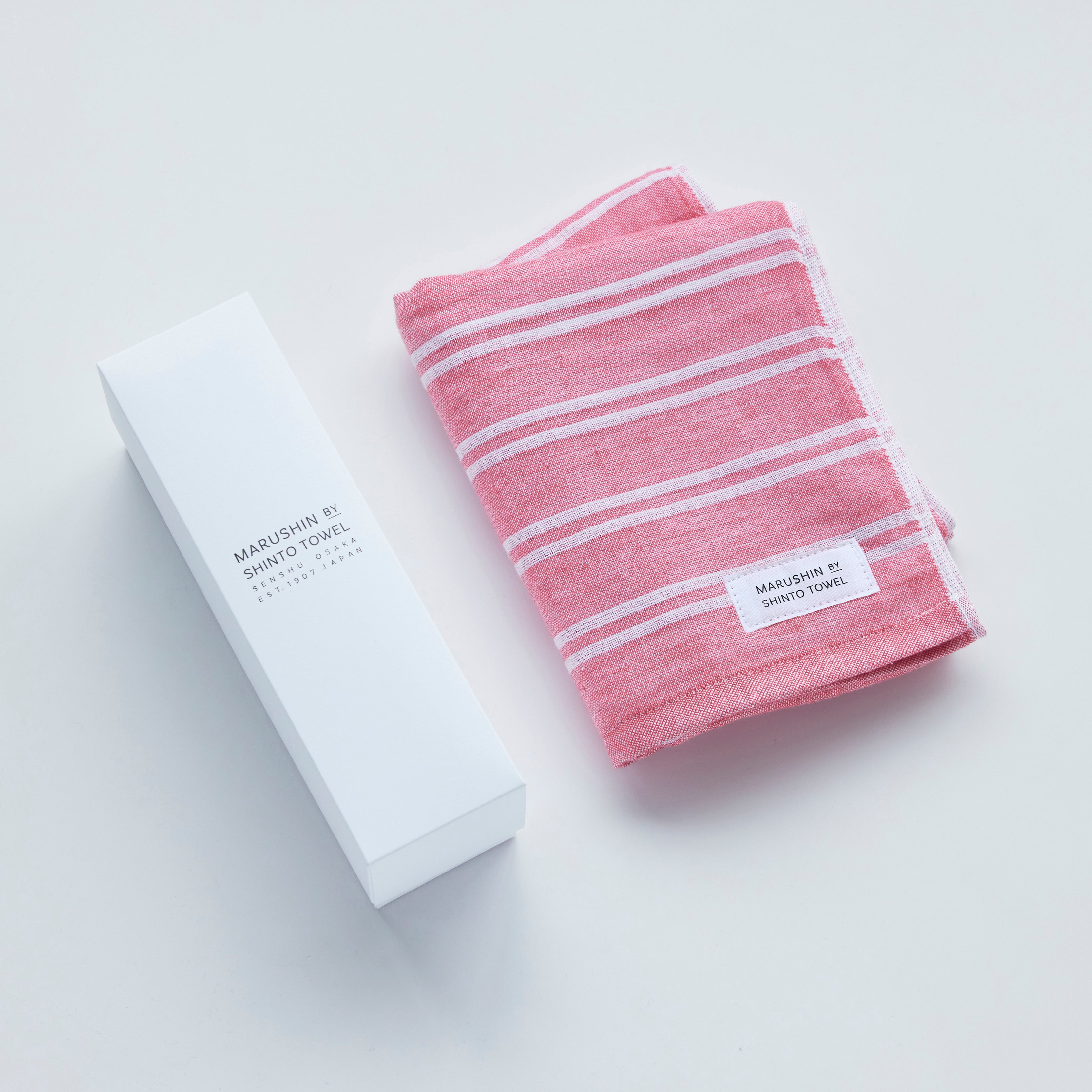 フェイスタオル〈シ マ - ダブル色地〉- 贈りものタオル｜MARUSHIN by