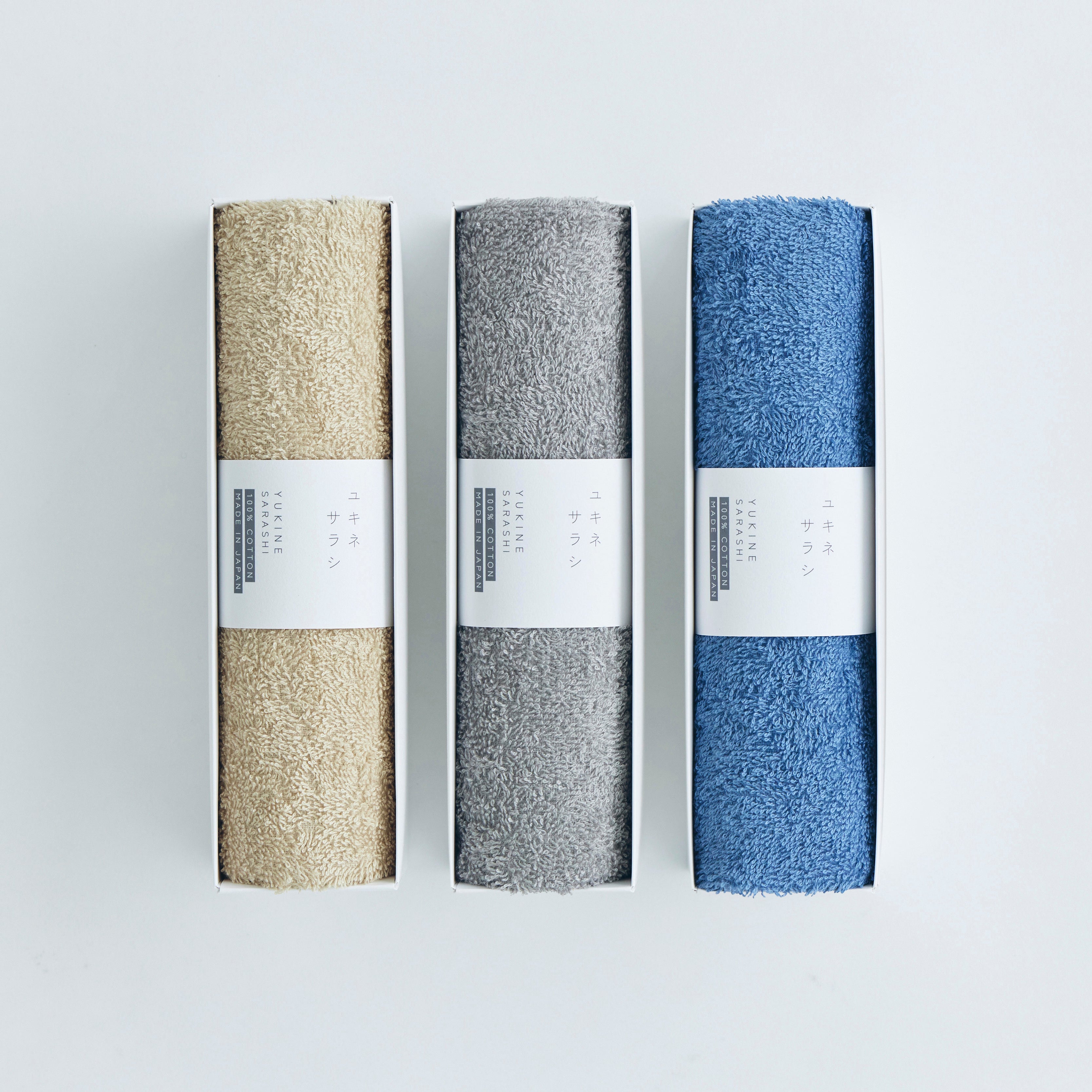〈ユキネサラシ〉フェイスタオル 箱入り