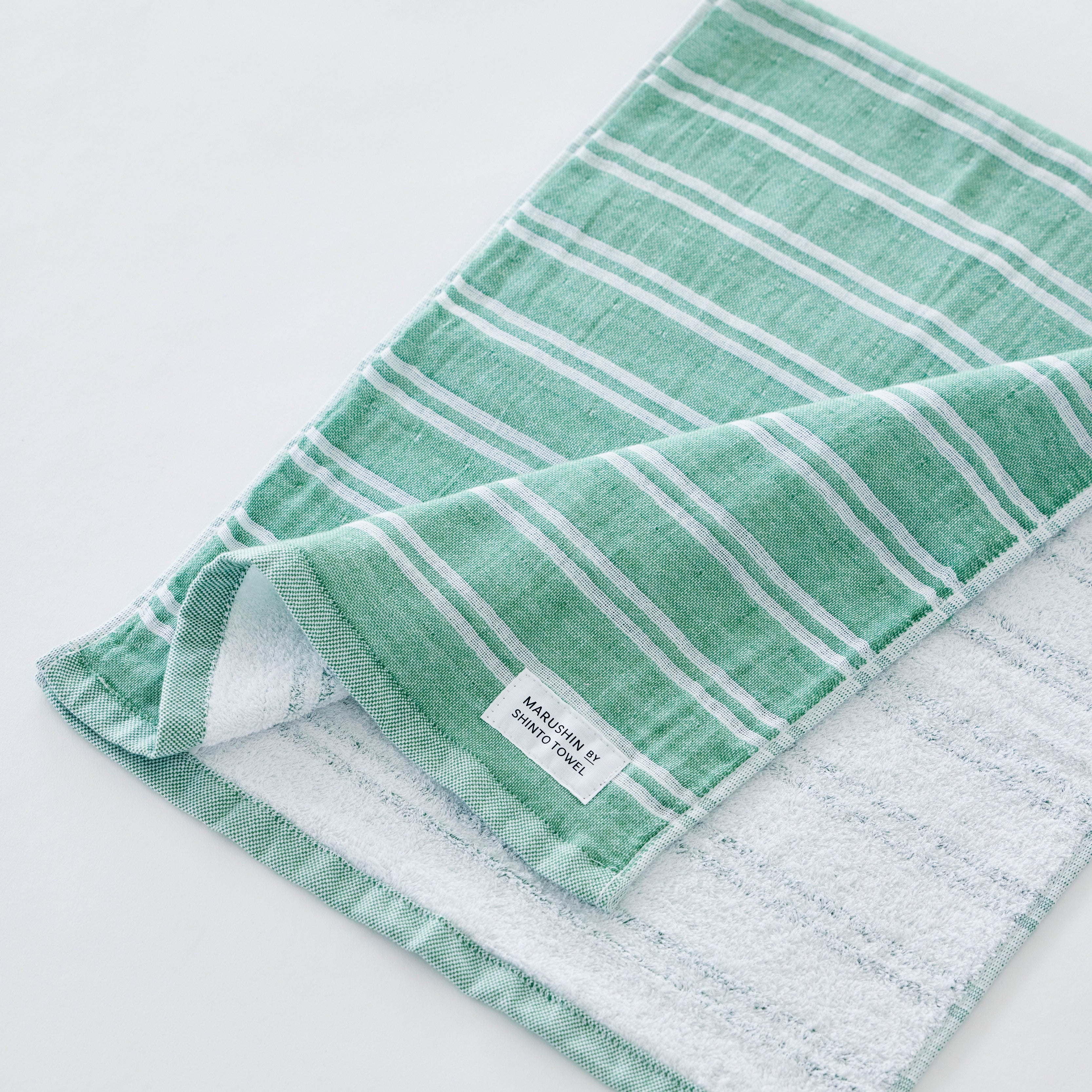 フェイスタオル〈シ マ - ダブル色地〉- 贈りものタオル｜MARUSHIN by