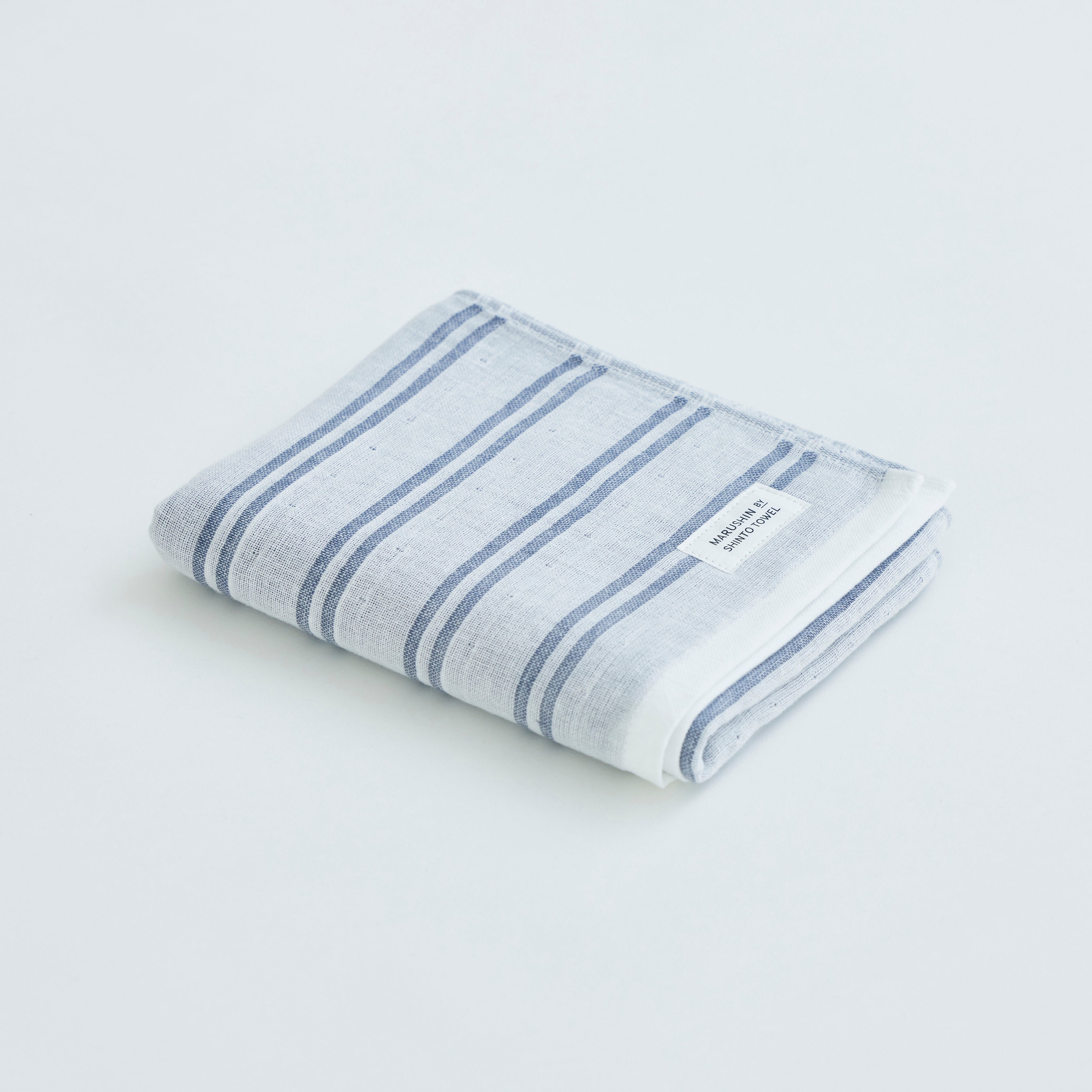 〈シマ-ダブル白地〉フェイスタオル 箱入り