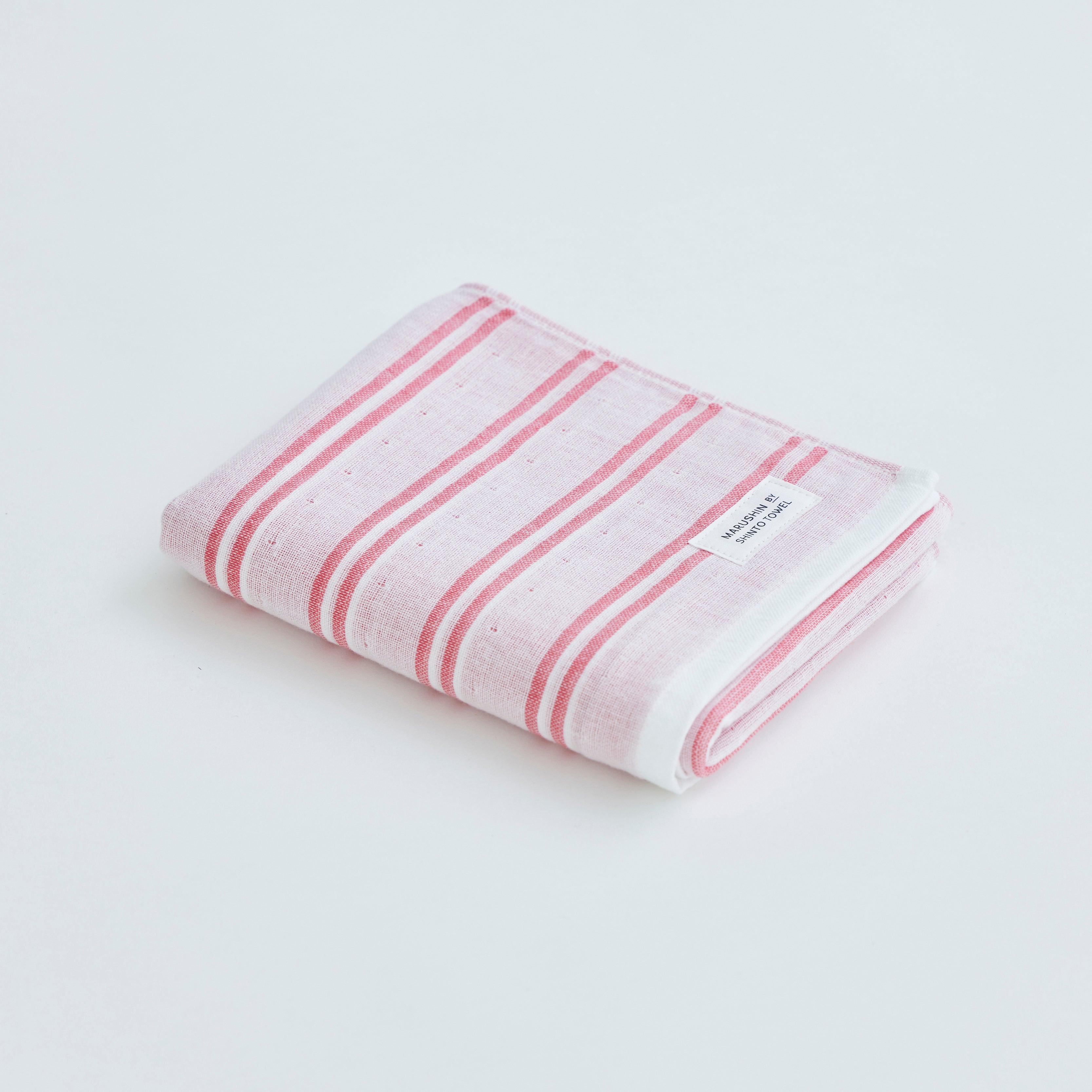 〈シマ-ダブル白地〉フェイスタオル 箱入り