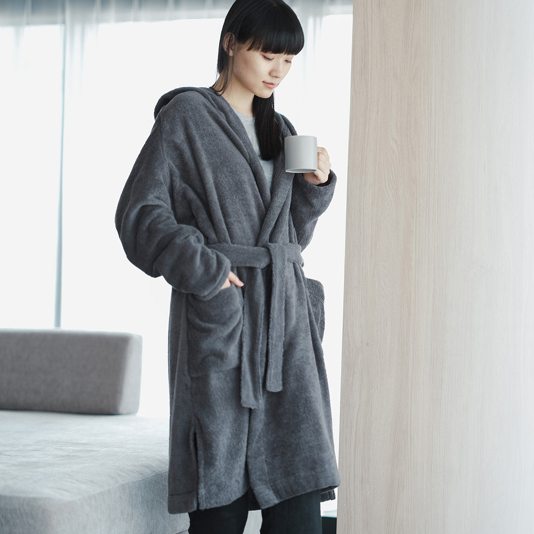 YUKINE BATHROBE チャコール