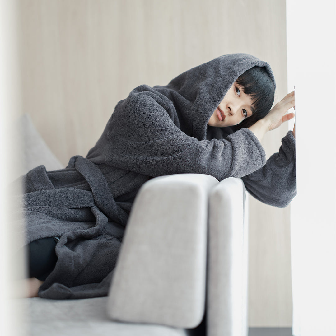 YUKINE BATHROBE チャコール