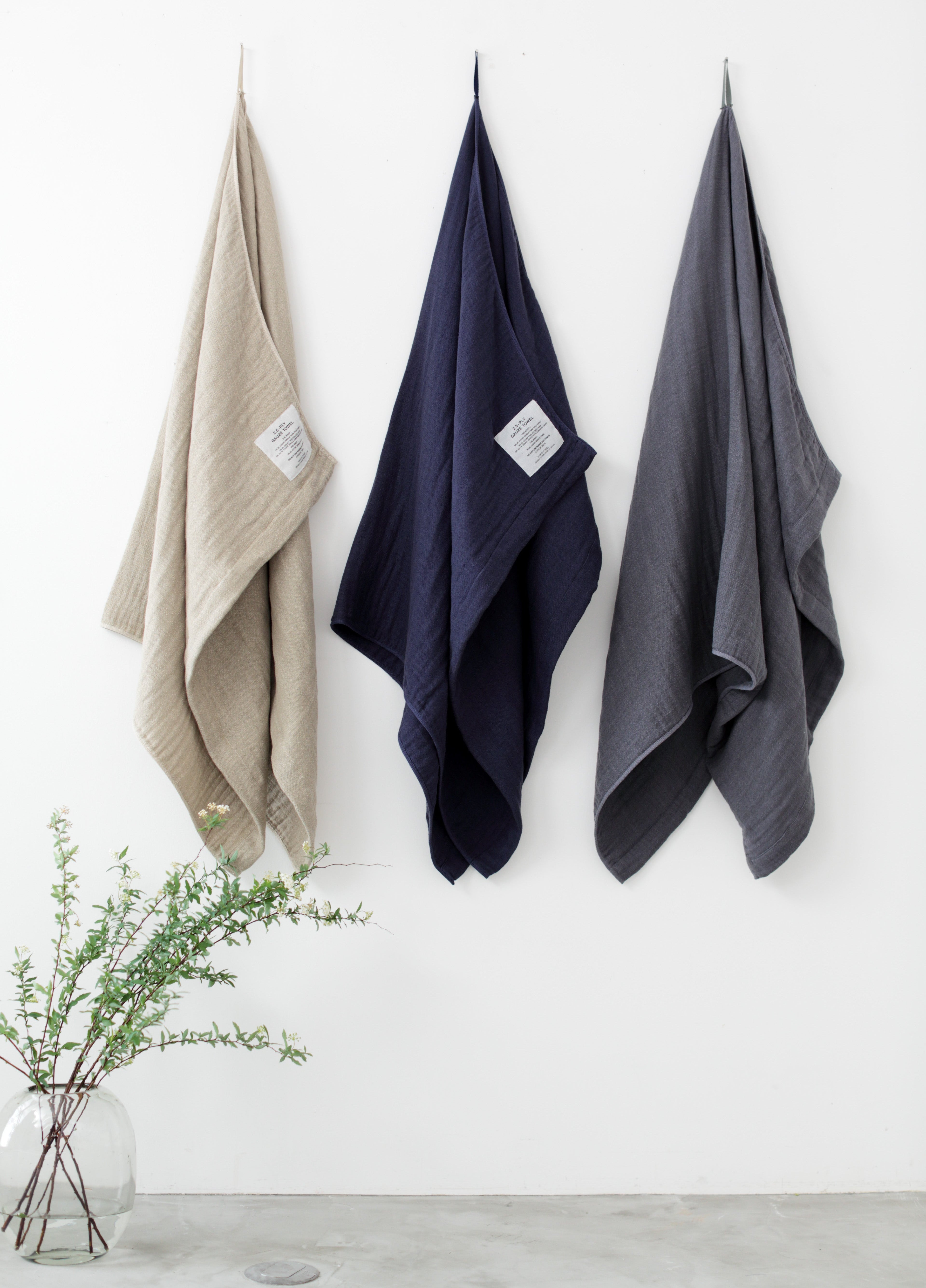 2.5-PLY GAUZE（2.5重ガーゼ）バスタオル L - SHINTO TOWEL