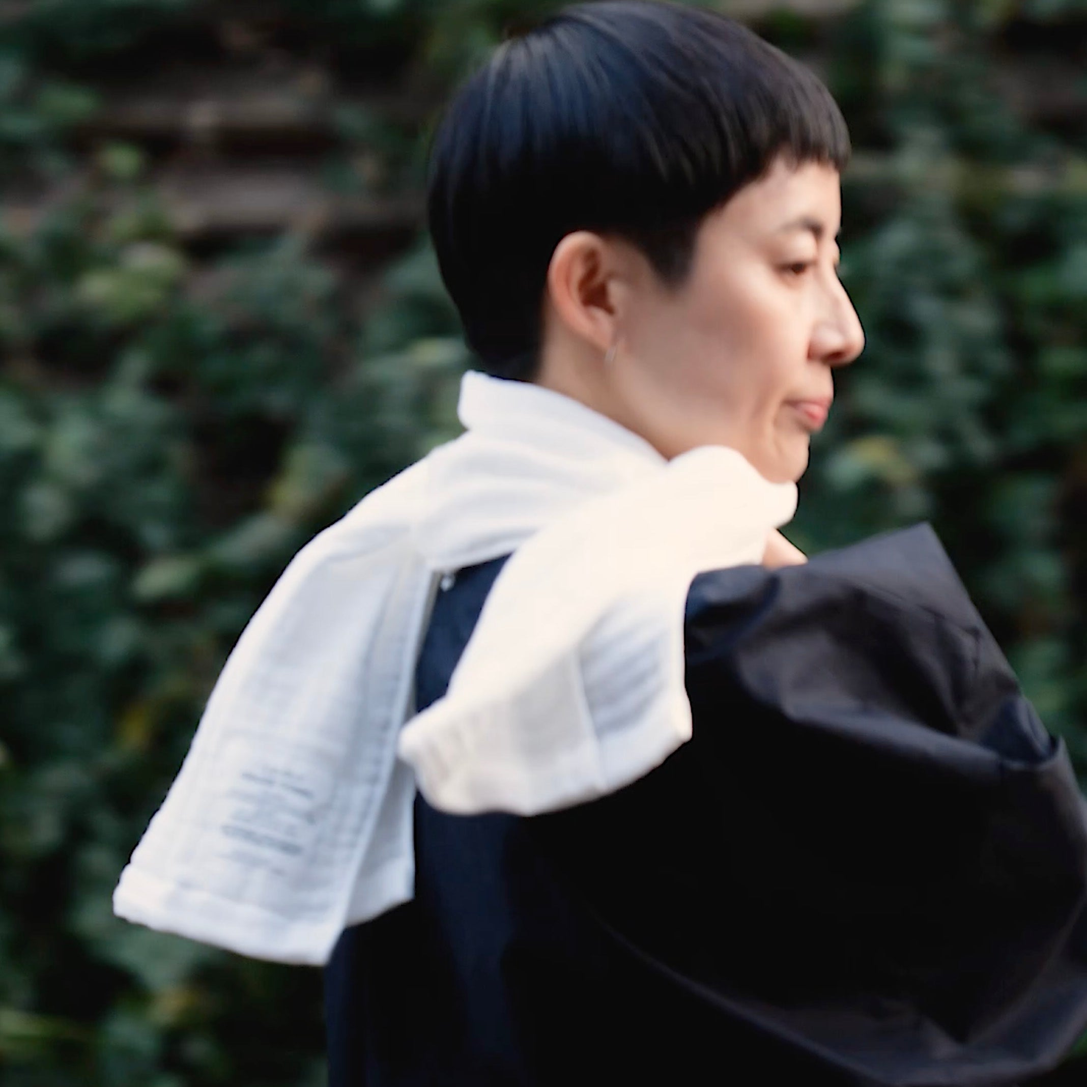 2.5-PLY GAUZE マフラー（ホワイト）