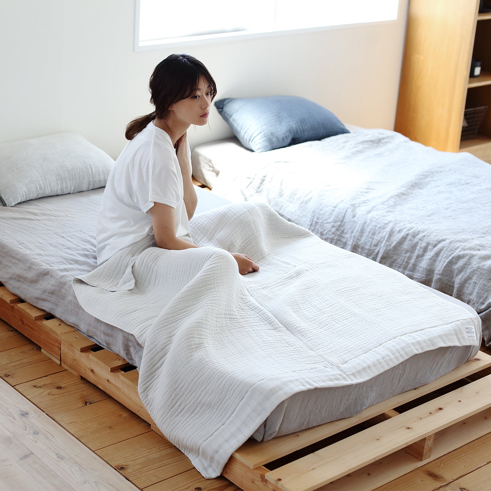 INNER PILE オーダーソーイング｜オーガニックコットン100%｜ボリュームがあるのに軽くて柔らかく、泉州タオルの伝統製法で引き出す高い吸水性を備えています｜SHINTO TOWEL STORE