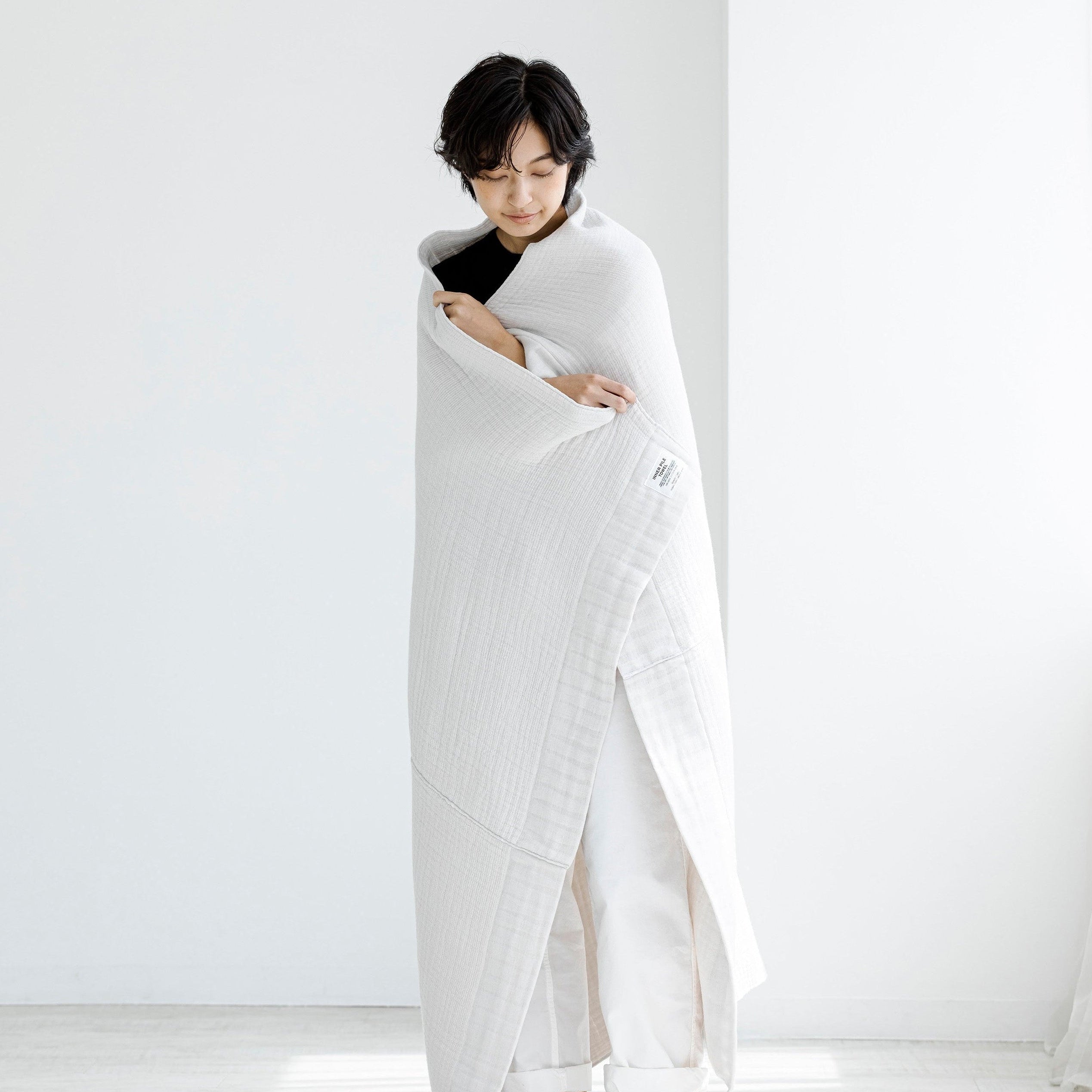 INNER PILE オーダーソーイング｜オーガニックコットン100%｜ボリュームがあるのに軽くて柔らかく、泉州タオルの伝統製法で引き出す高い吸水性を備えています｜SHINTO TOWEL STORE