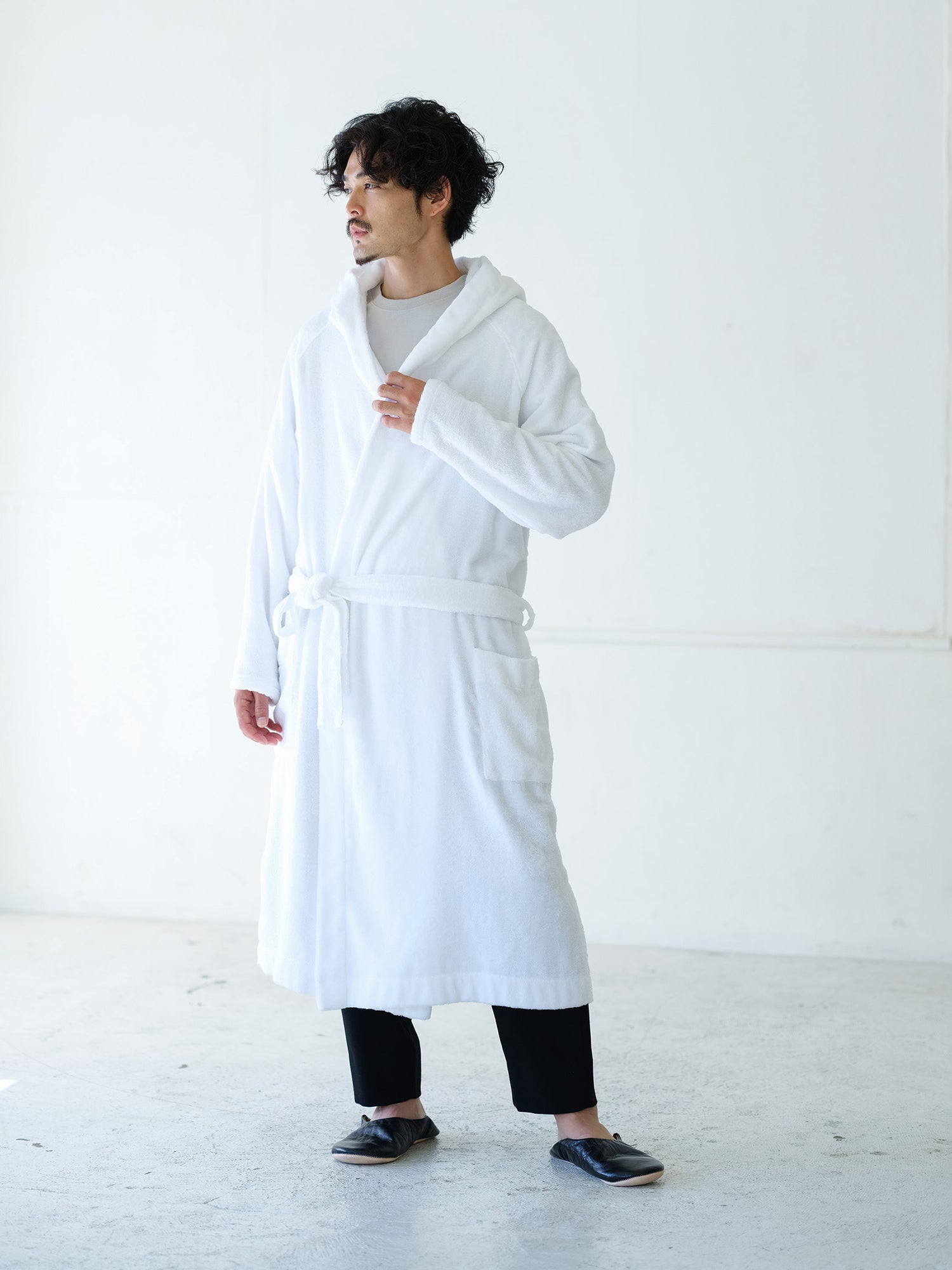 YUKINE BATHROBE ホワイト