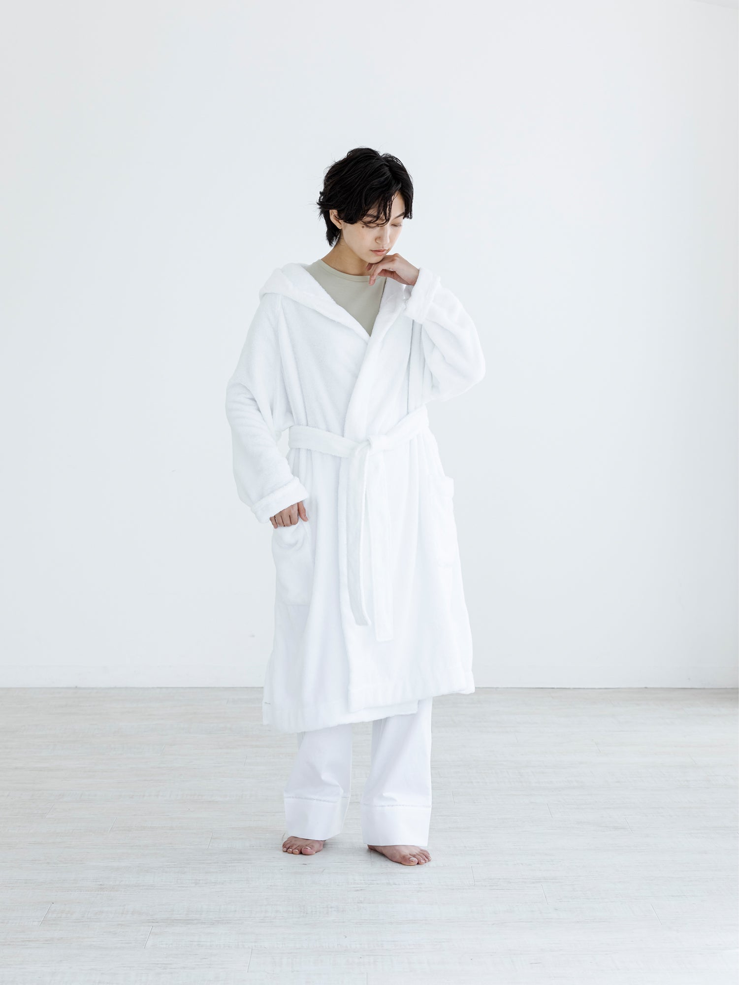 YUKINE BATHROBE ホワイト
