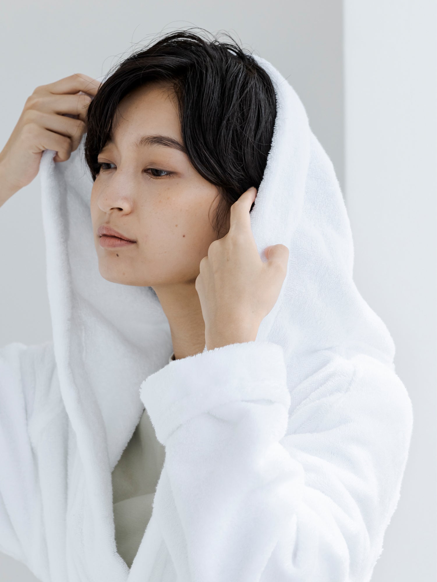 YUKINE BATHROBE ホワイト