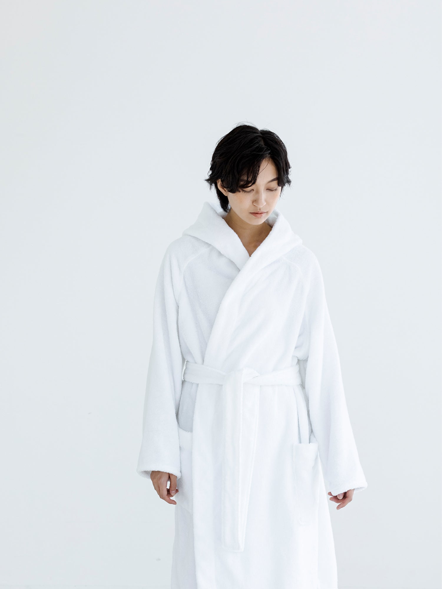 YUKINE BATHROBE ホワイト
